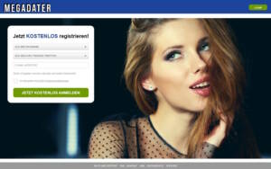 Eindrücke der MegaDater.com Webseite: Umfangreiche Analyse der Datingseite