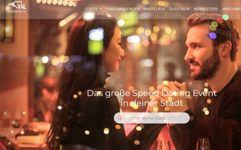 SpeedDating-XXL.de Startseite Testbericht