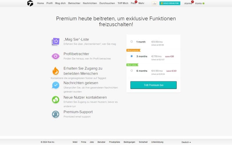 Tagged.com Kosten