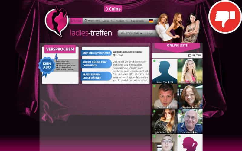 Testbericht Ladies-Treffen.com Abzocke