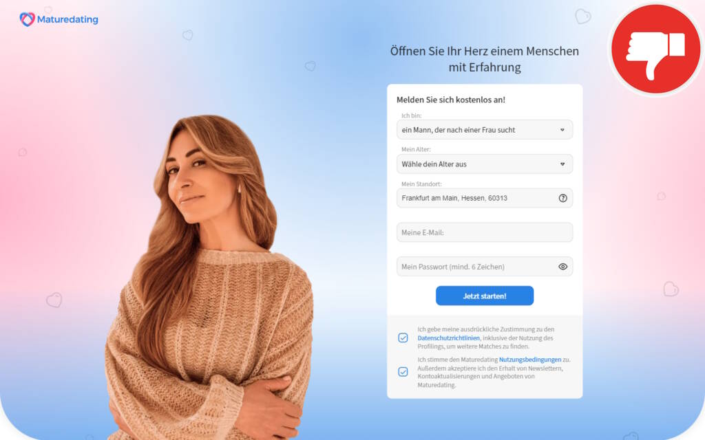 Testbericht MatureDating.com Abzocke