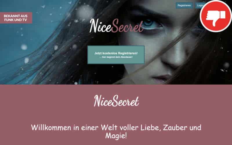 NiceSecret.de Erfahrungen Abzocke