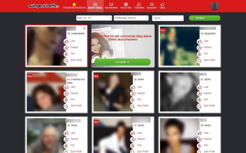 Testbericht Swinger-Treffs.de Mitgliederbereich