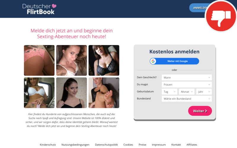 Testbericht DeutscherFlirtBook.com Abzocke