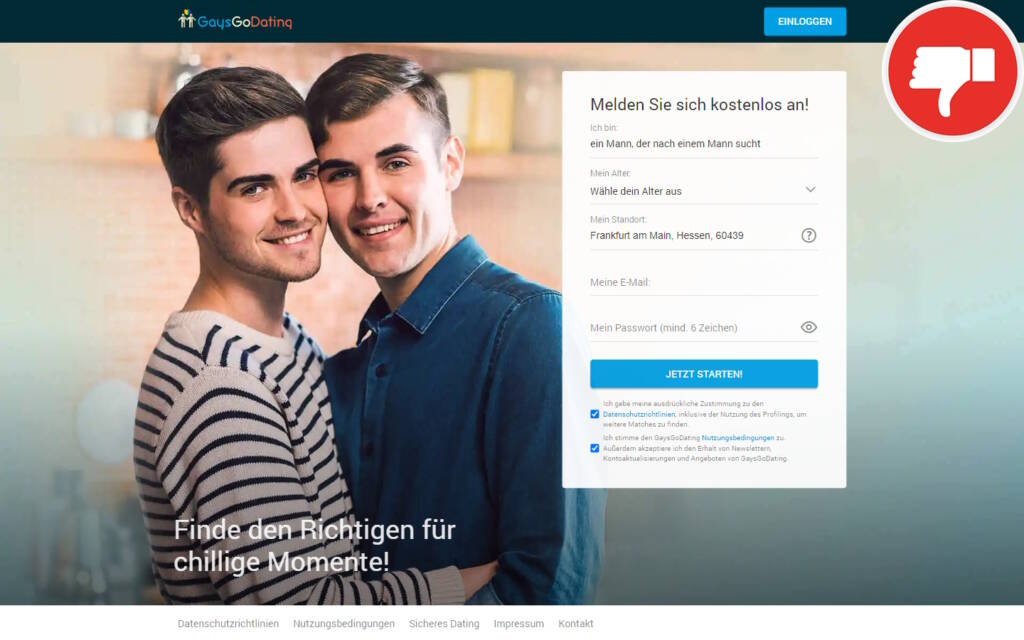 Testbericht GaysGoDating.com Abzocke