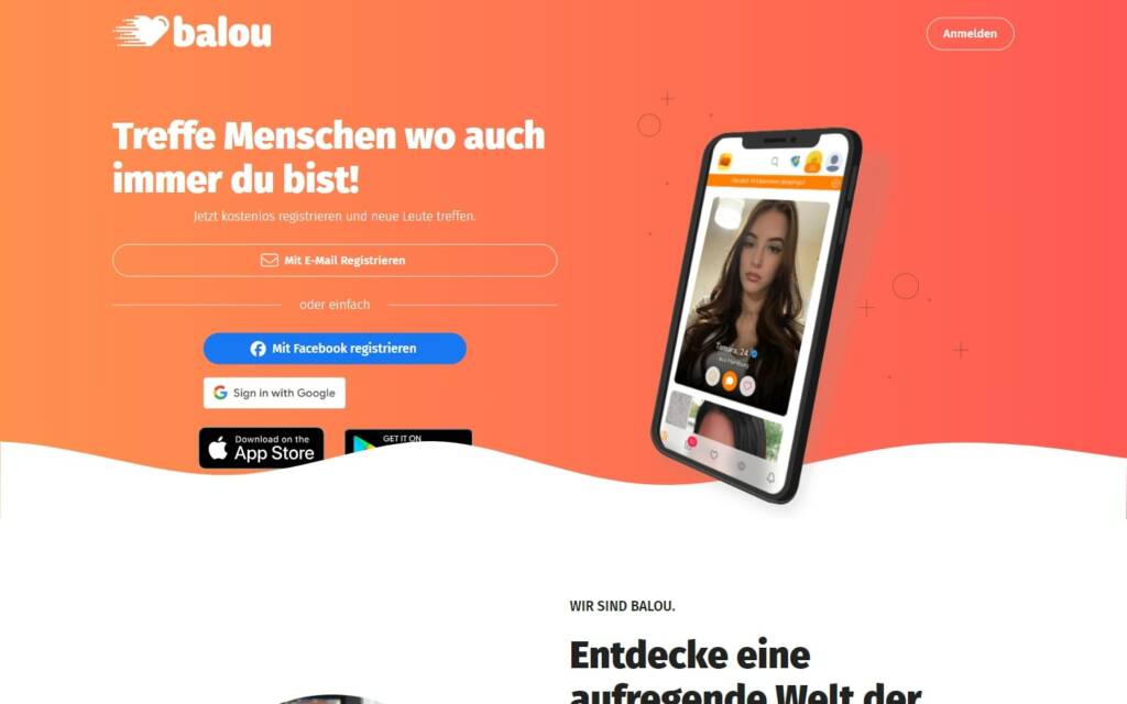 Balou.app Startseite Testbericht