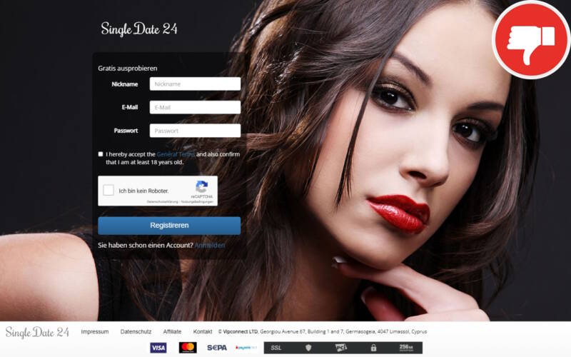 Testbericht SingleDate24.com Abzocke