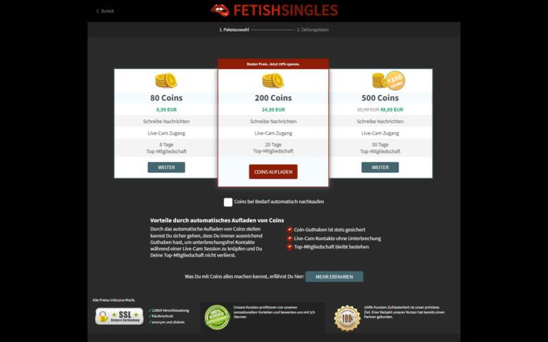 FetishSingles.online Kosten