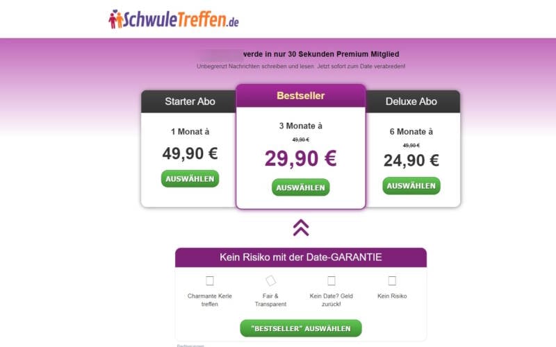 SchwuleTreffen.de Kosten
