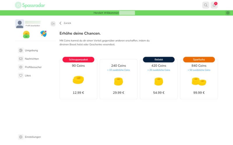 SpassRadar.de Kosten