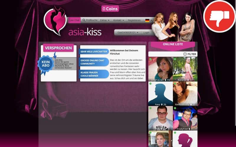 Asia-Kiss.com Erfahrungen Abzocke