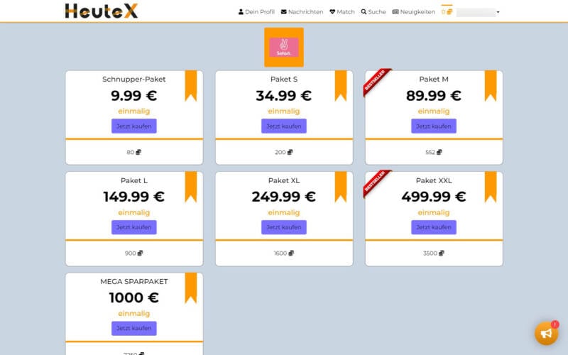 HeuteX.de Kosten