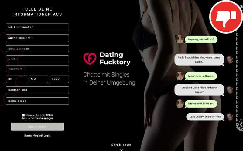 Testbericht Dating-Fucktory.com Abzocke
