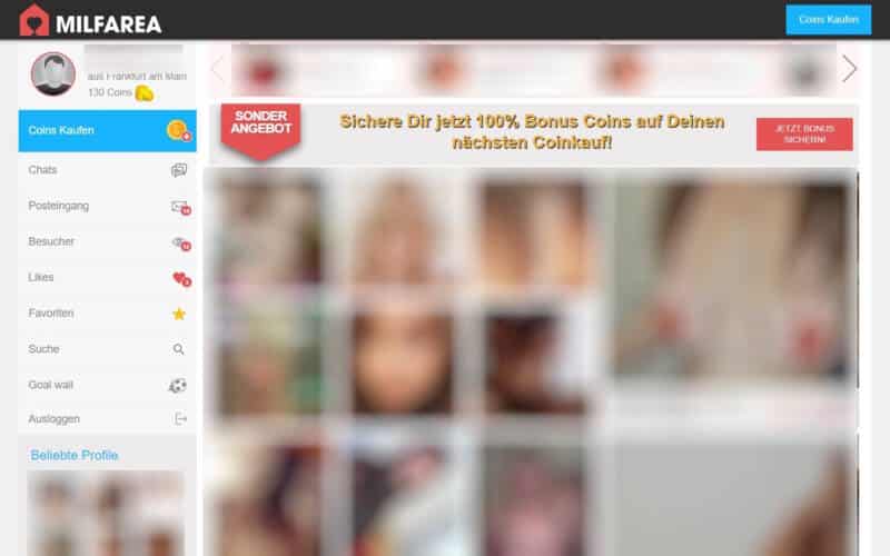 MilfArea.com Mitgliederbereich