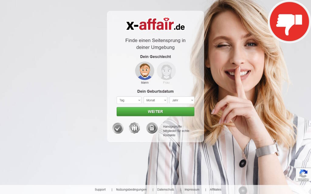 Testbericht x-Affair.de Abzocke