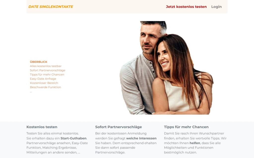 Testbericht Date-SingleKontakte.com Startseite