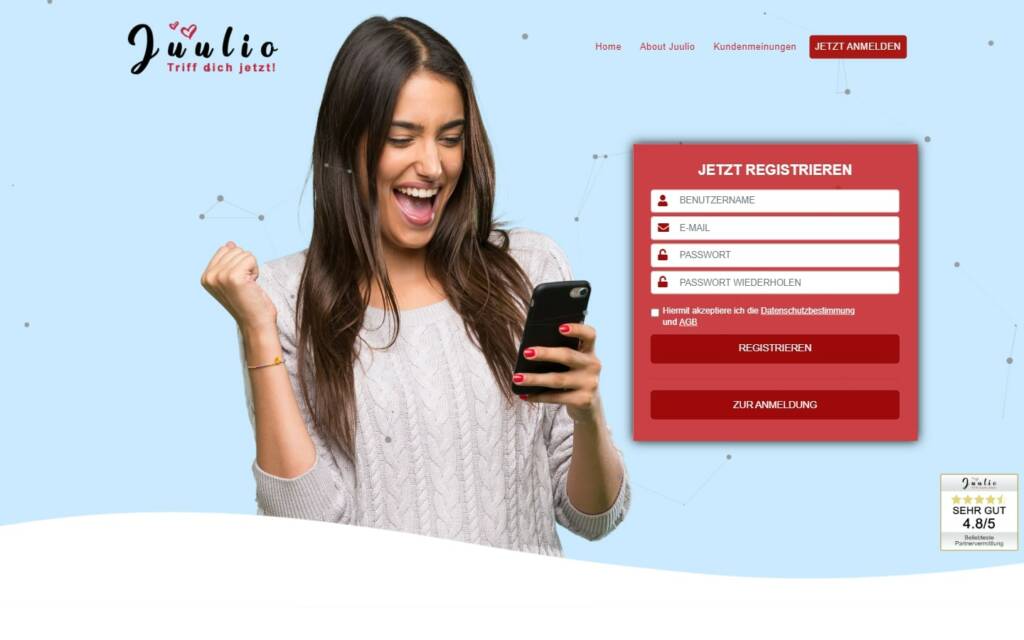 Juulio.net Startseite Testbericht