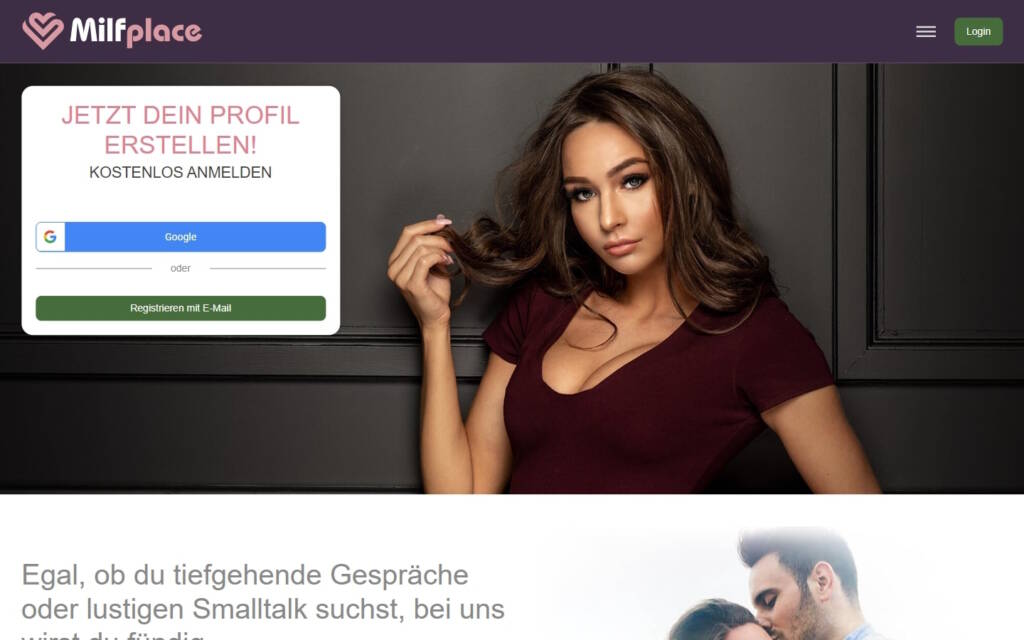 MilfPlace.com Startseite Testbericht