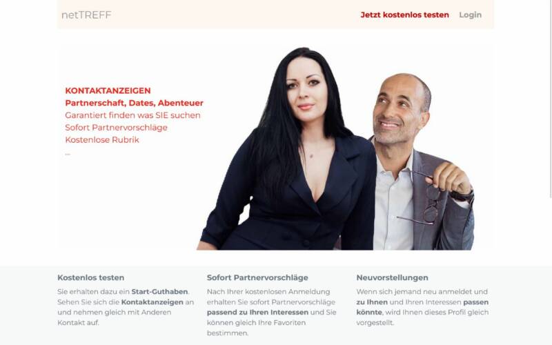 Net-Treff.com Startseite Testbericht