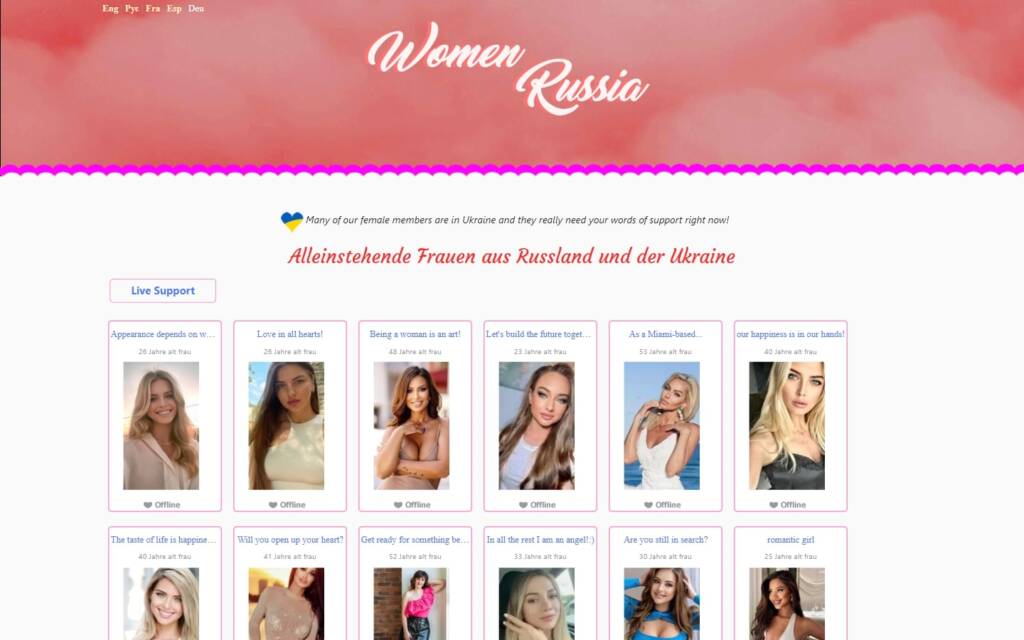 Women-Russia.com Startseite Testbericht