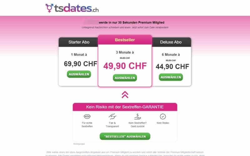 TSDates.ch Kosten