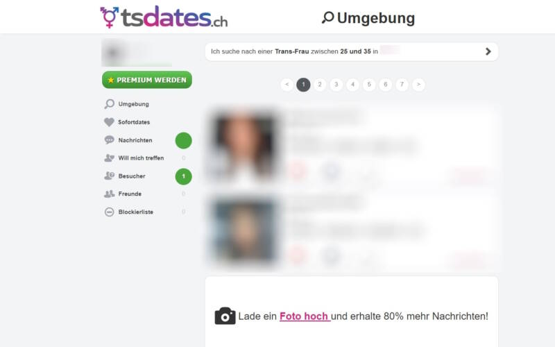 TSDates.ch Mitgliederbereich