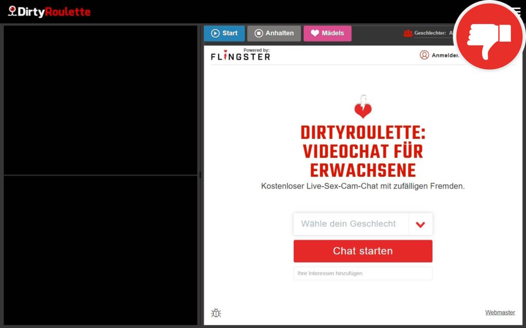 Testbericht DirtyRoulette.com Abzocke