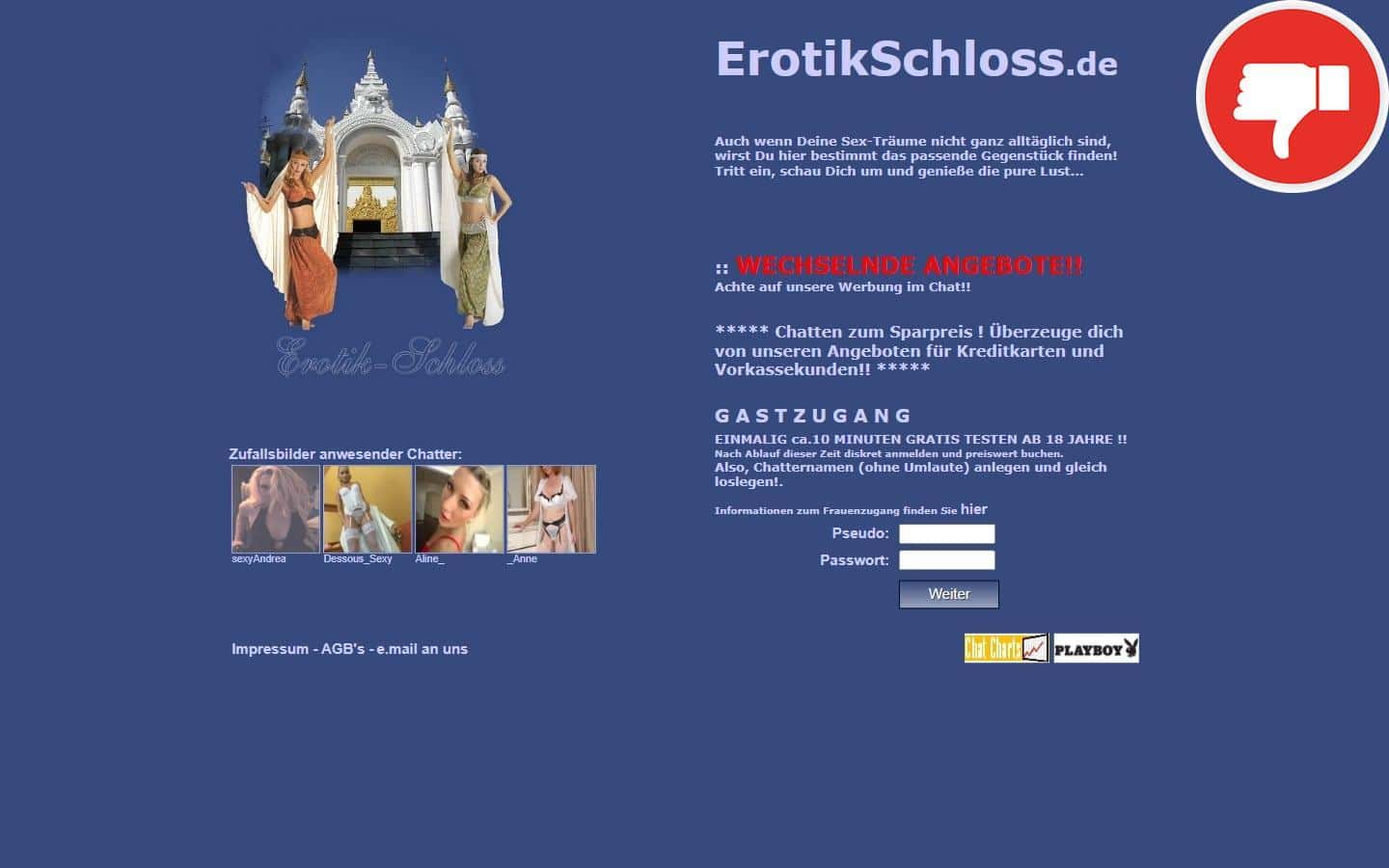 Testbericht ErotikSchloss.de Abzocke