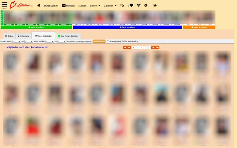 LatinLove.org Mitgliederbereich