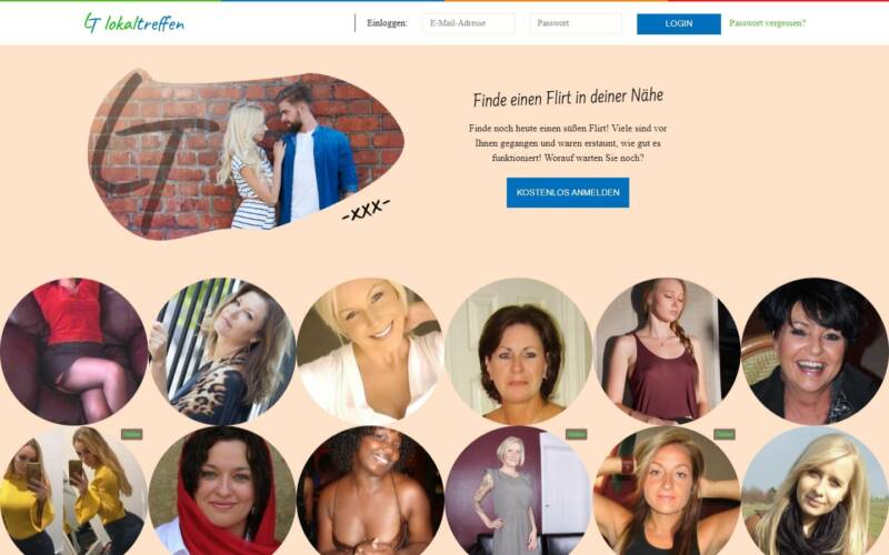 LokalTreffen.com Startseite Testbericht