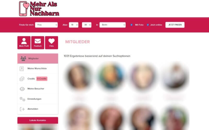MehrAlsNurNachbarn.com Mitgliederbereich