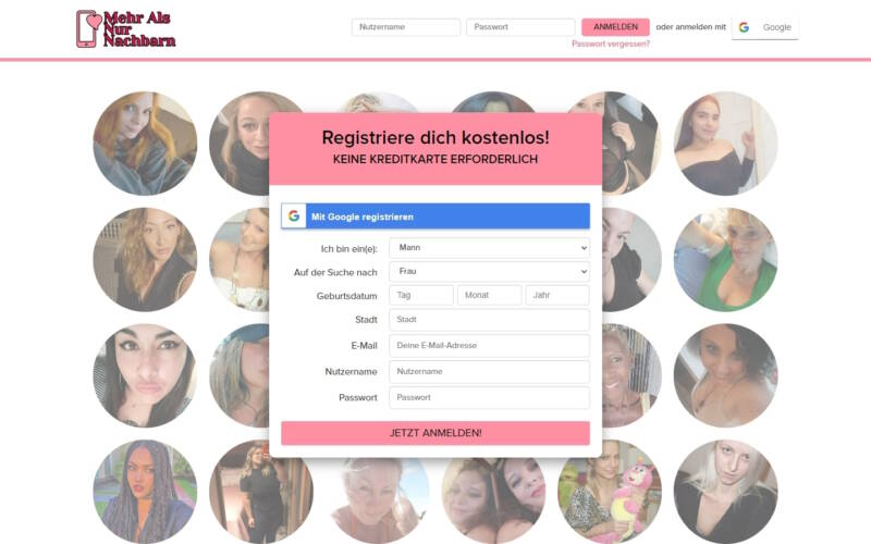 MehrAlsNurNachbarn.com Startseite Testbericht