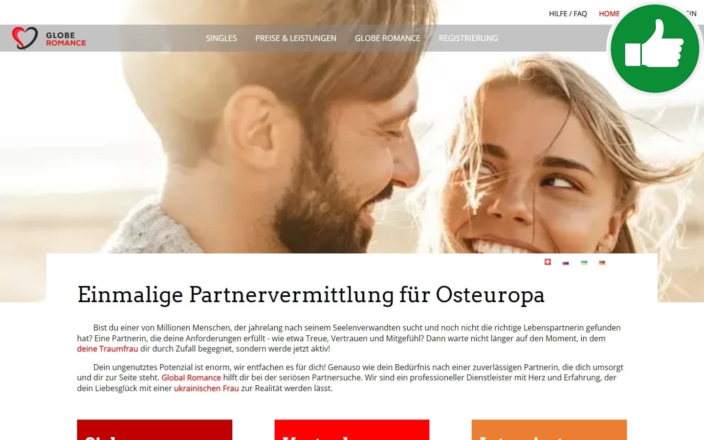 Testbericht Globe-Romance.ch Abzocke