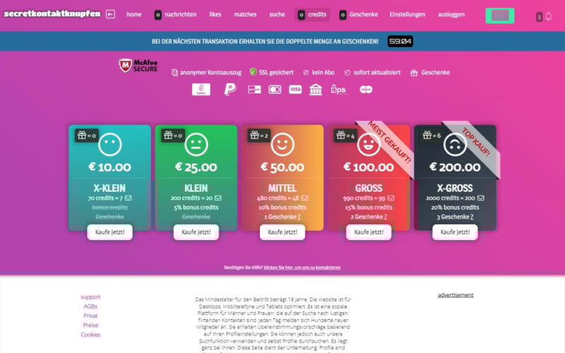 Testbericht SecretKontaktKnupfen.com Kosten