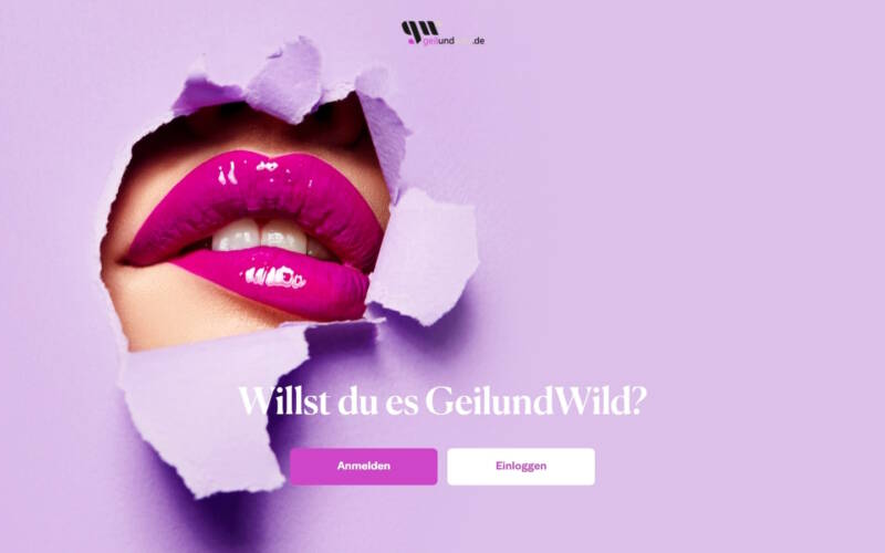 GeilUndWild.de Startseite Testbericht