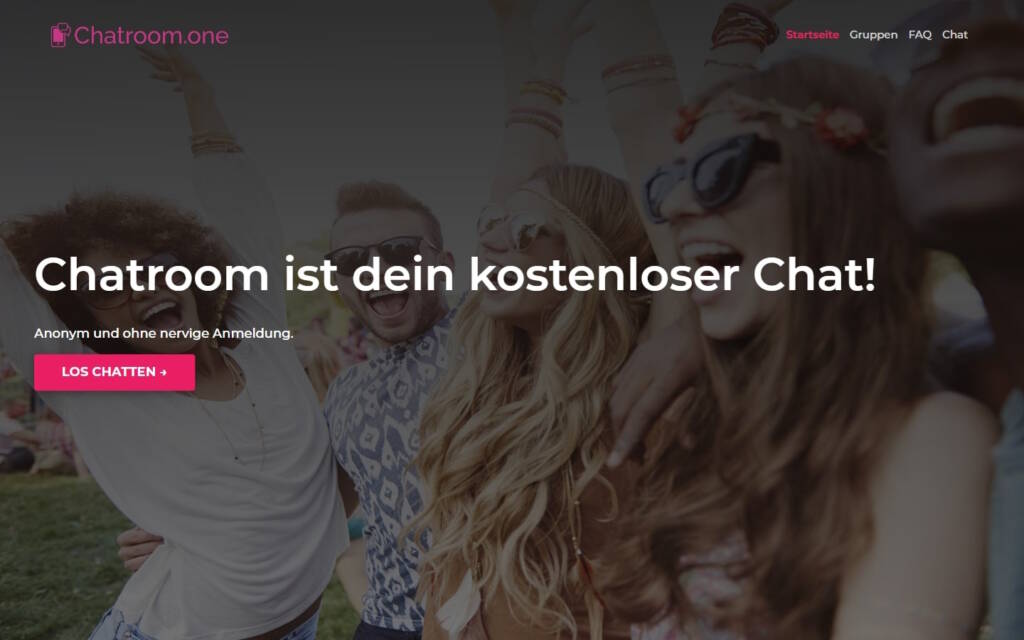 ChatRoom.one Startseite Testbericht