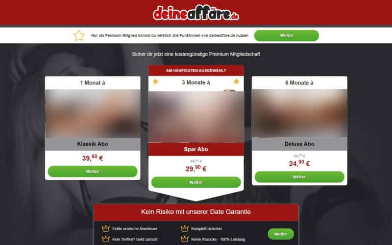 DeineAffäre.de Kosten