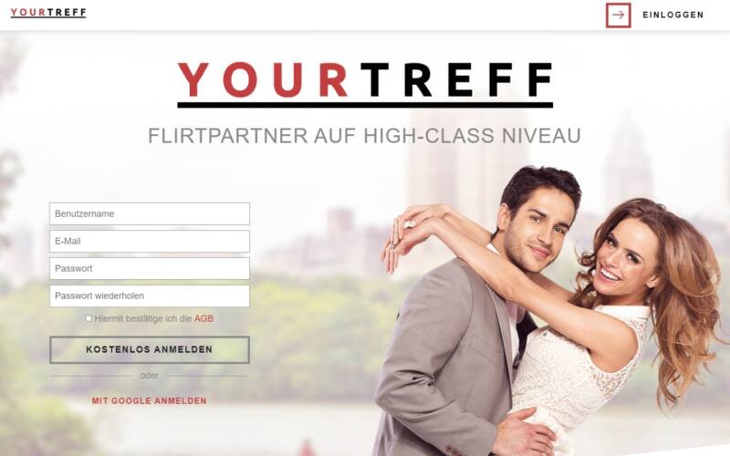 YourTreff.com Startseite Testbericht