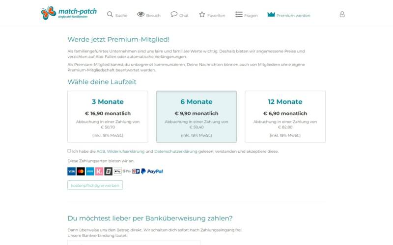 Match-Patch.de Kosten