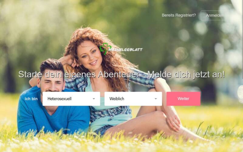 MeinKleeblatt.com Startseite Testbericht