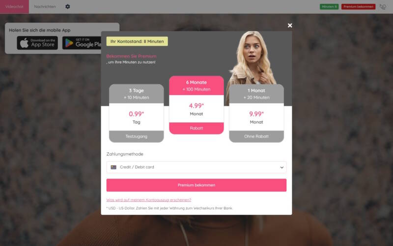 FlirtBees.com Kosten