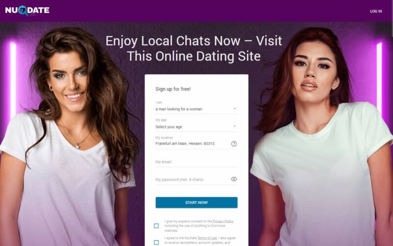 Nu-Date.com Startseite Testbericht