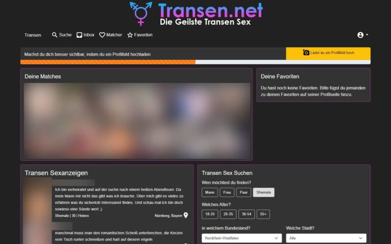 Testbericht Transen.net Mitgliederbereich