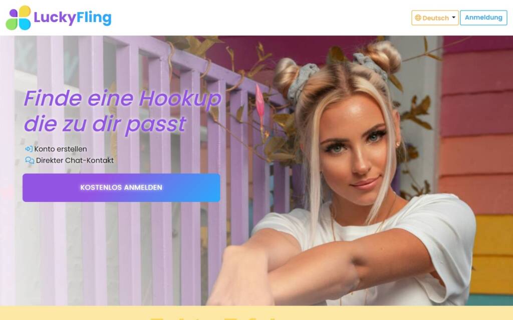 LuckyFling.com Startseite Testbericht