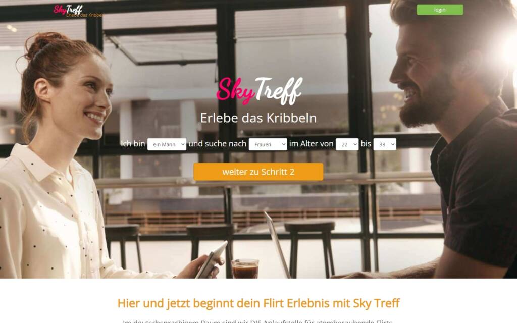 SkyTreff.de Startseite Testbericht