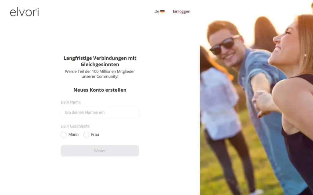 Elvori.com Startseite Testbericht