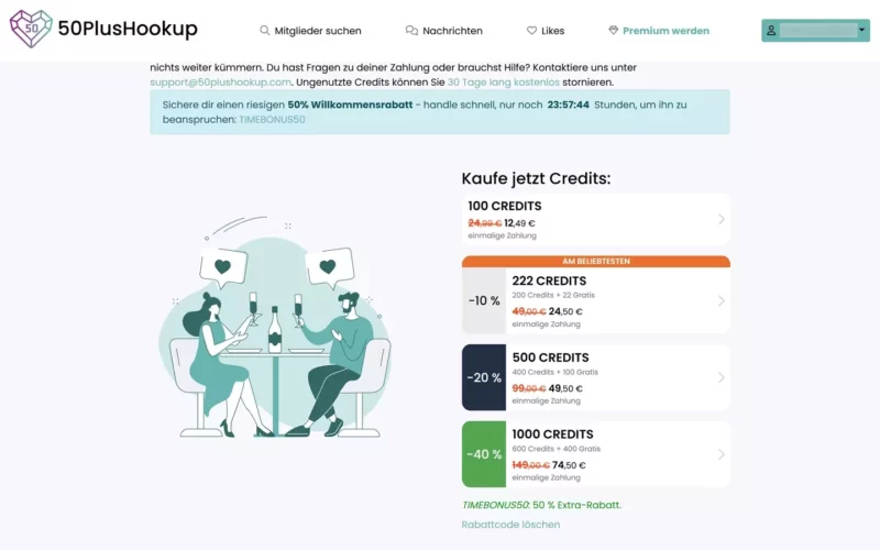 50PlusHookUp.com Kosten