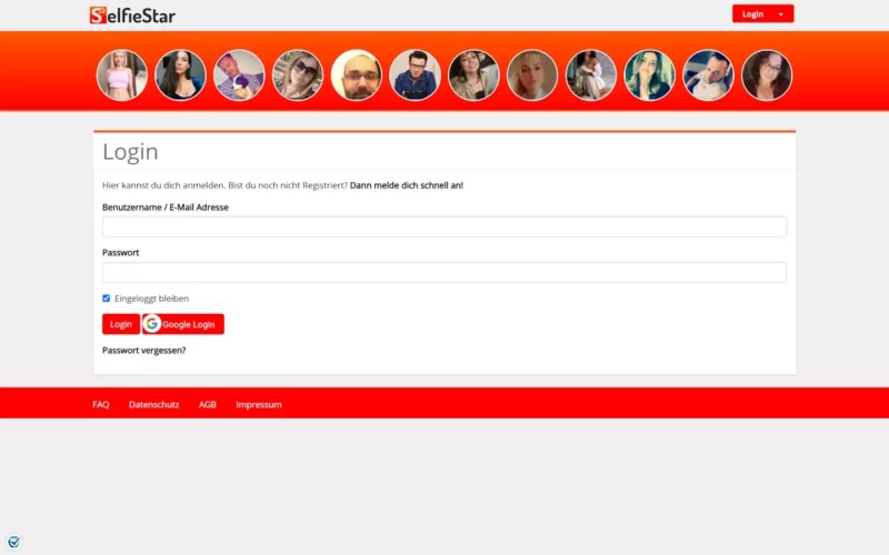 Testbericht SelfieStar.net Startseite