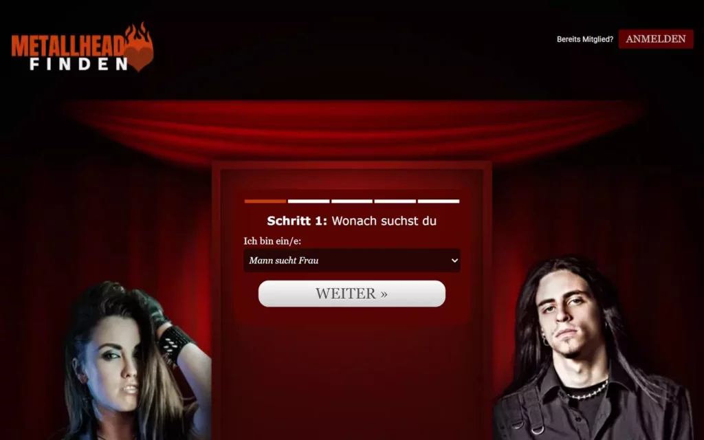 Testbericht MetalheadFinden.com Startseite