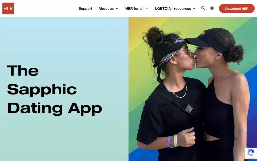Testbericht WeAreHer.com Startseite
